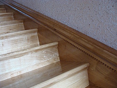 Szerokie wangi schodów